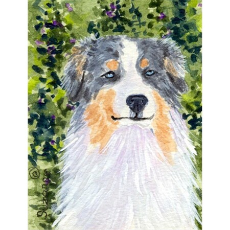 Carolines Treasures 28 x 40 in. Australian Shepherd House Size Canvas Flag SS8731CHF
